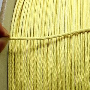 Quality 5.5*5.5mm Braided Kevlar aramid rope for tamglass landglass northglass tempered glass machine wholesale