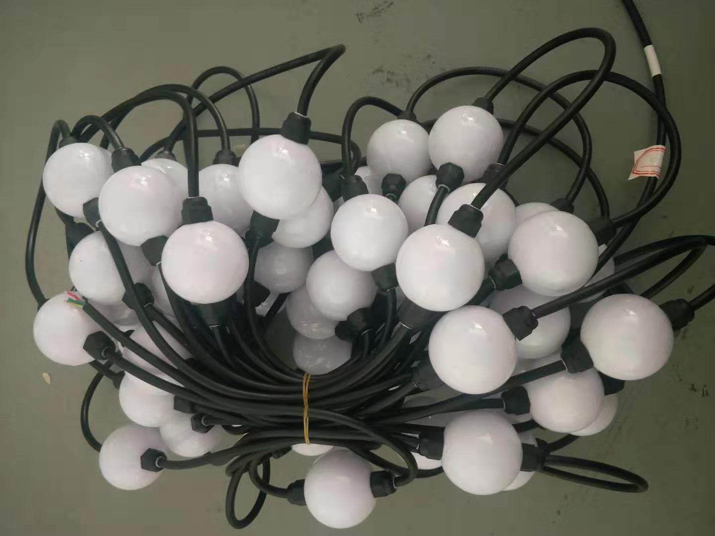 5m 25 dmx ball strings led point light pixel 3d globe curtain lights programmable decoration