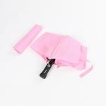 21 Inch Pink Automatic Open And Close Umbrella , Self Closing Umbrella For Women