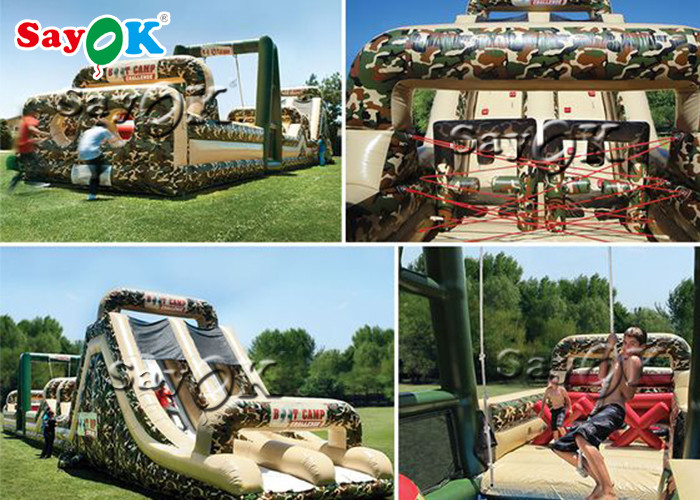 Adult Inflatable Obstacle Course Inflatable Obstacle Course With Price, Commercial Grade Inflatable Obstacles With Slide