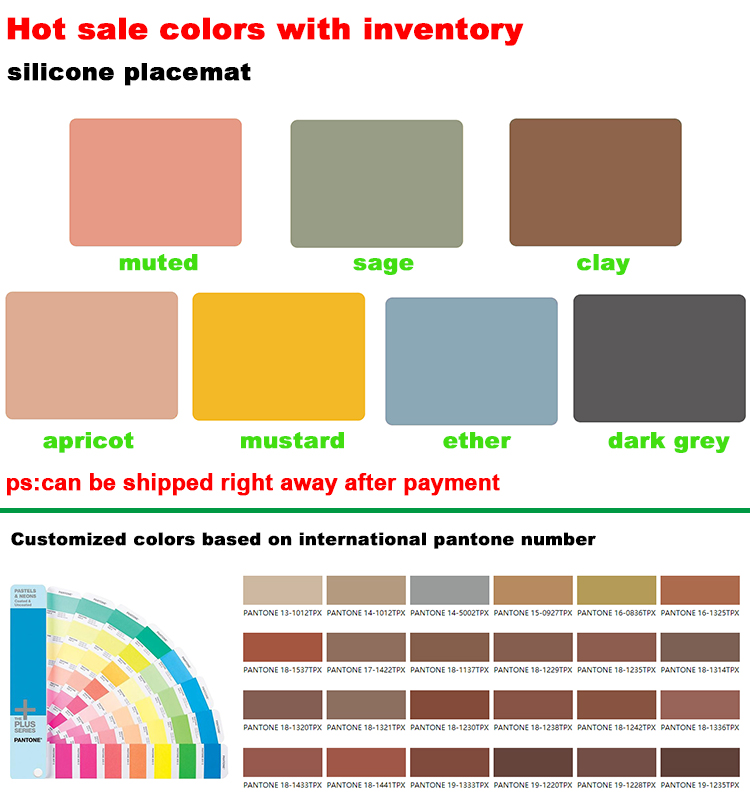 Wholesale Food Grade Heat Resistant Silicone Kitchenware Mat for Dinner