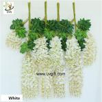 UVG 110cm faux floral arrangements long shoot wisteria silk flowers for wedding
