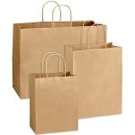 Biodegradable Recycled High Quality Handle Kraft Brown Paper Bag
