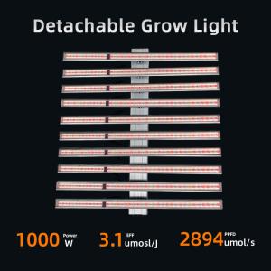 Quality 1000W Dimmable LED Growing Lights 3 Channel Detachable Design wholesale