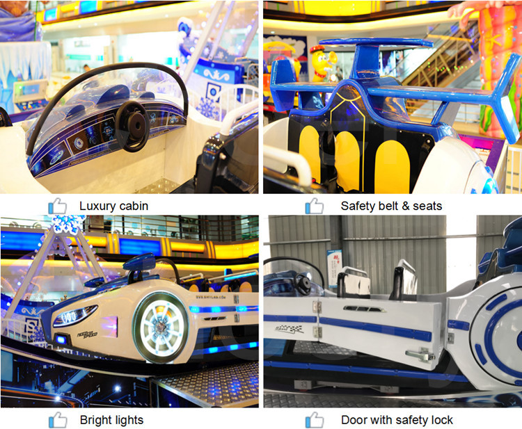 Amusement Park Equipment Entertainment Rides Kids Drift Car Mini Speed Car Game