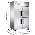 Electric Commercial Refrigerator Freezer for Freezing and Storage