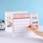 Spiral Bound Printable Desk Planner Hard Cover Film Lamination