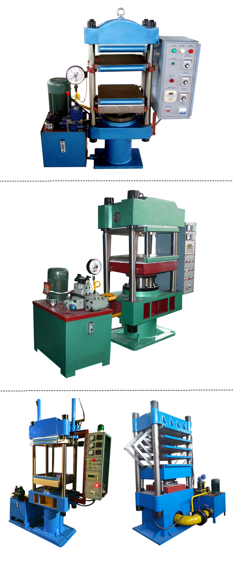 Hydraulic Small Lab Rubber Vulcanizing Machine 0.5MN 5.5KW 220V