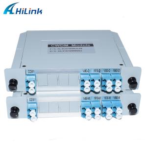 Quality 1490 ~ 1550nm CWDM Mux Demux Module 4CH Dual Fiber LC / UPC Plastic / ABS wholesale