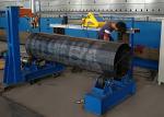 Cnc SS400 12m 500mm Door Cutting Machine For Street Light Pole