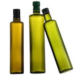 Square Dark Green Marasca Cooking Olive Oil Glass Bottles 100ml 250ml 500ml