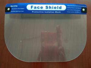 Quality 99% Transmittance Plastic Face Shield , Safety Face Shield Light Weight wholesale