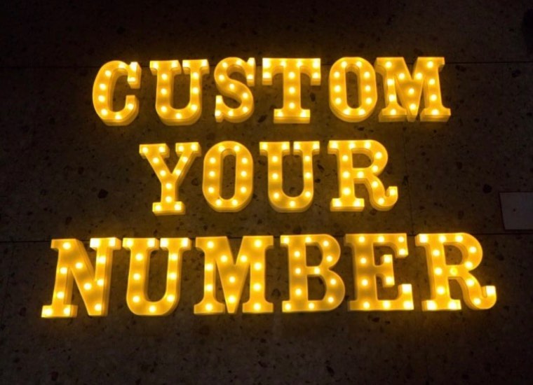Led Numbers Giant Light Up Letters Led Marquee Alphabet Letters for Birthday Decor Party