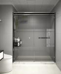 KPN2009003 1200-2000X1950mm Double Sliding Glass Shower Doors , Shower Cubicle