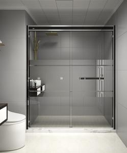 Quality KPN2009003 1200-2000X1950mm Double Sliding Glass Shower Doors , Shower Cubicle Doors With Double Wheels wholesale