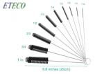 9.8 Inch Black Nylon Tube Cleaning Brush Water Bottle Decontaminate