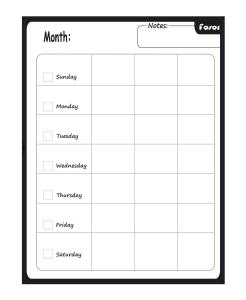 Quality Customized White Magnetic Fridge Calendar Paper Monthly Family Planner wholesale