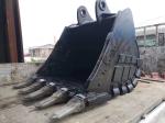 Q355B And Q420 Excavator Rock Bucket 30 - 45ton 1.4-2.5 Cbm