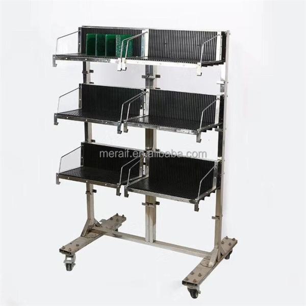 Factory price Antistatic Turnover PCB Rack Hang Basket Trolley Stainless Steel