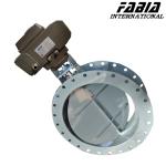80mm 75mm 65mm Electric Carbon Steel Flanged Ventilation Butterfly Valve