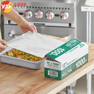 Quality 273x165mm Kitchen Foil Heavy Duty Food Wrapping Aluminum Paper Rolls wholesale