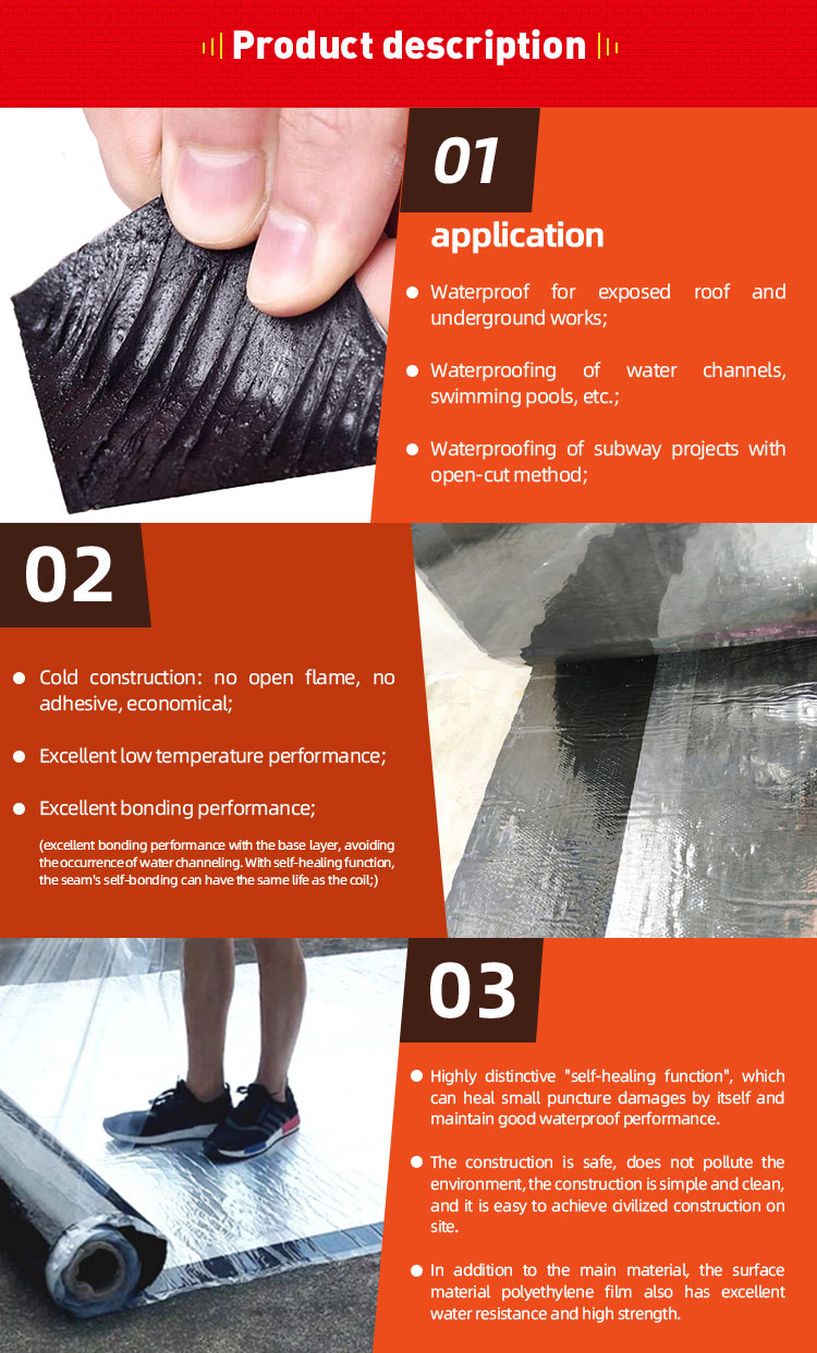 Damp Proof Membranes Polyester Mat Waterproof Heat Resistant Membrane for Planted Roof