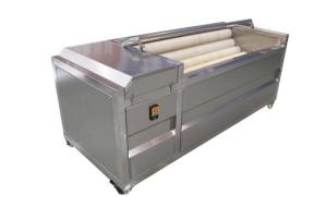 Quality automatic stainless steel hard plastic brush potato washer peeler machine for yam potato wholesale