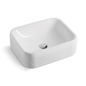 Quality Modern Sanitary Ware Bathroom Ceramic Basin Couner Top Round wholesale