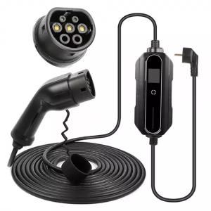 Quality EU Plug EV Car Charger Type 2 6A-16A Portable EVSE Charging Cable 10 Meters wholesale