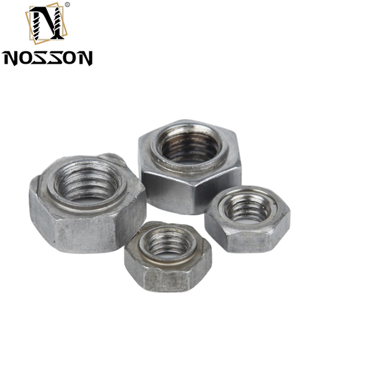 Nickel Plated Finish DIN929 Hex Weld Nuts M3-M16 for Heavy Industry Stainless Steel 304/316 GB Standard Alloy Steel