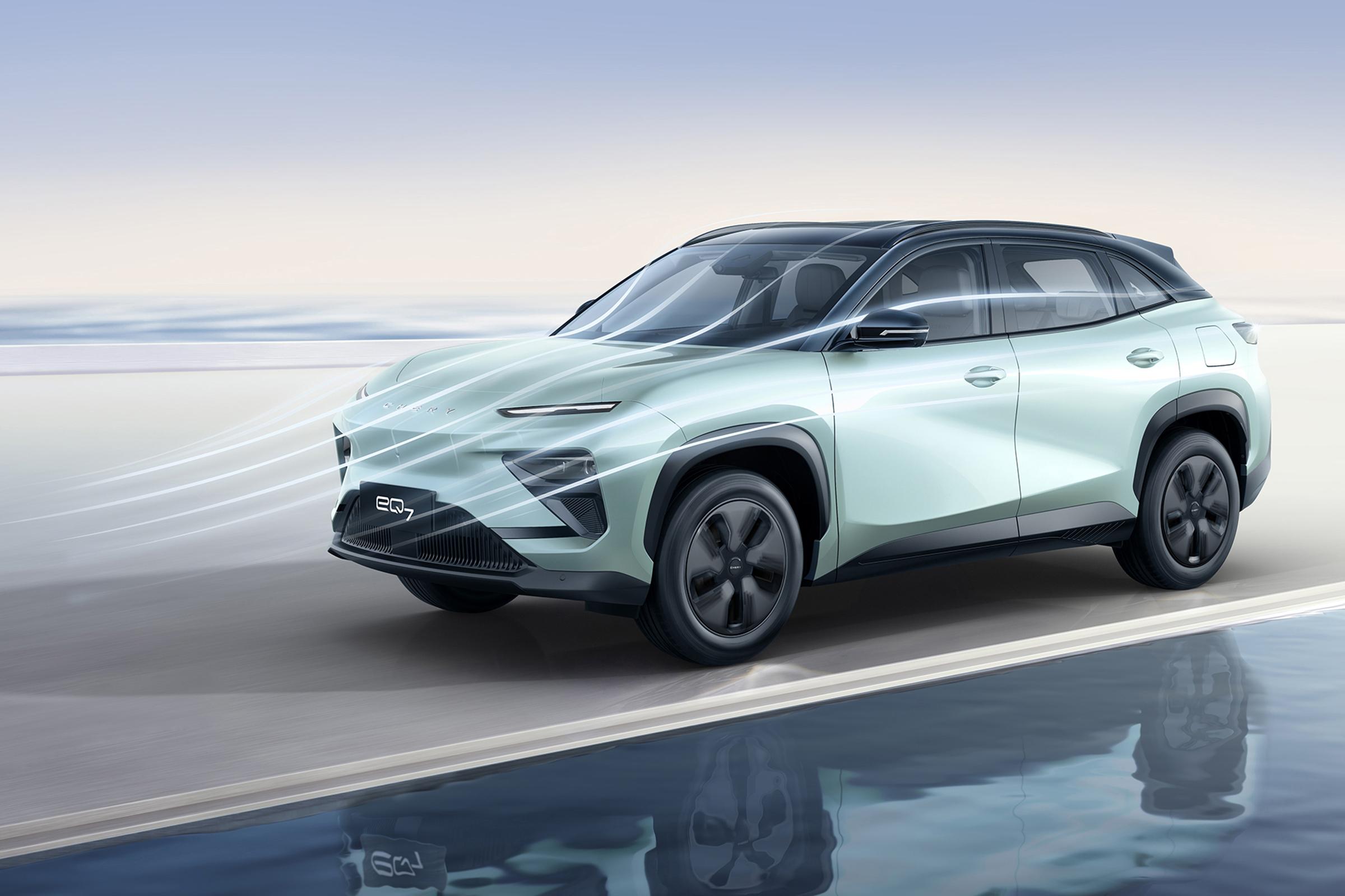2024 Chery EQ7 5 Seat Cars SUV Energy Vehicles EV Car Mobility Scooter 0KM Used Cars Length * Width * Height 4675x1910x1660