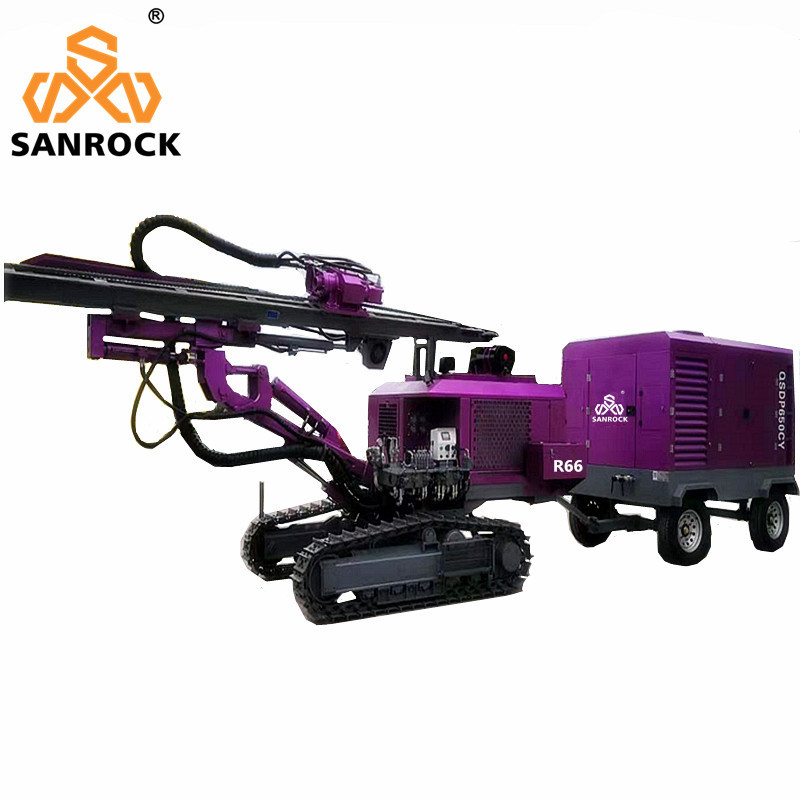Mining Blast Hole DTH Drilling Machine 50m Deep Hydraulic Crawler DTH Drilling Rig
