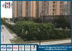 RAL Powder Coated Polygonal Parking Lot Light Poles , Electric Power Pole