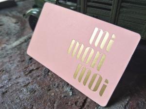 Quality Custom Size Pink Foil Stamped Business Cards 300gsm ISO 9001 / SGS Approved wholesale