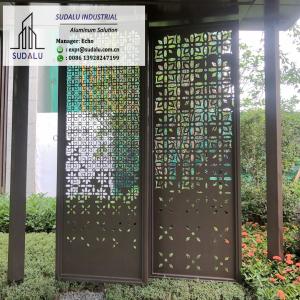 Quality Custom Design 1-3mm Aluminum Perforated Panel for Patio Garden Decoration Powder Coating wholesale