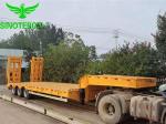 Removable Gooseneck Semi Trailer 70 Tons Gooseneck Skeletal Trailer