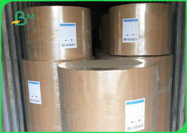 Cheap Eco Friendly Kraft Paper Jumbo Roll 120gsm Customized Size For Fast Food Wrapping for sale