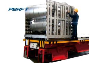 Quality 50 Ton Carbon Steel Coil Transfer Car Battery Powered For Aluminum Coil Transportation wholesale