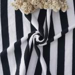 Durable Moisture Absorption Fashionable Striped Cotton Fabric For Casual Wear