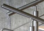 Tempered Stainless Steel And Glass Railings System , Glass Balustrade Systems