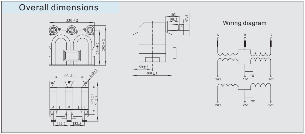 JSZV16-10R 10kV Transformer Indoor Three-Phase Epoxy Resin Casting type High Voltage PT