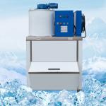 Stainless Steel Geneglace Flake Ice Machine 1 Ton Frosty Snow Cone Machine Air