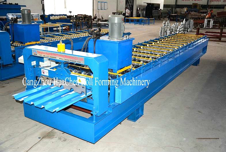 High Speed Galvanised Sheet Metal Forming Equipment With Hydraulic Cutting