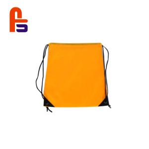 Quality Yellow Color Printing Modern Drawstring Packing Fabric Shopping Bag wholesale