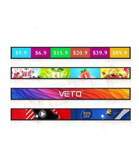Quality Supermarket Shelf GOB LED Display P1.5625 900X60mm 10W / 36W 800nits lightweight wholesale