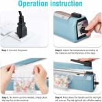 400mm Hand Foil Plastic Bags Pouch Impulse Heat Sealer for Packing CE FCC