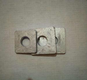 Quality Metric Square Steel Washers , Industrial Galvanised Square Washers DIN 125 wholesale