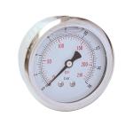 2-1/2" Liquid filled Pressure Gauge,0-230 psi/bar, 1/4 BSP back mount, stainless