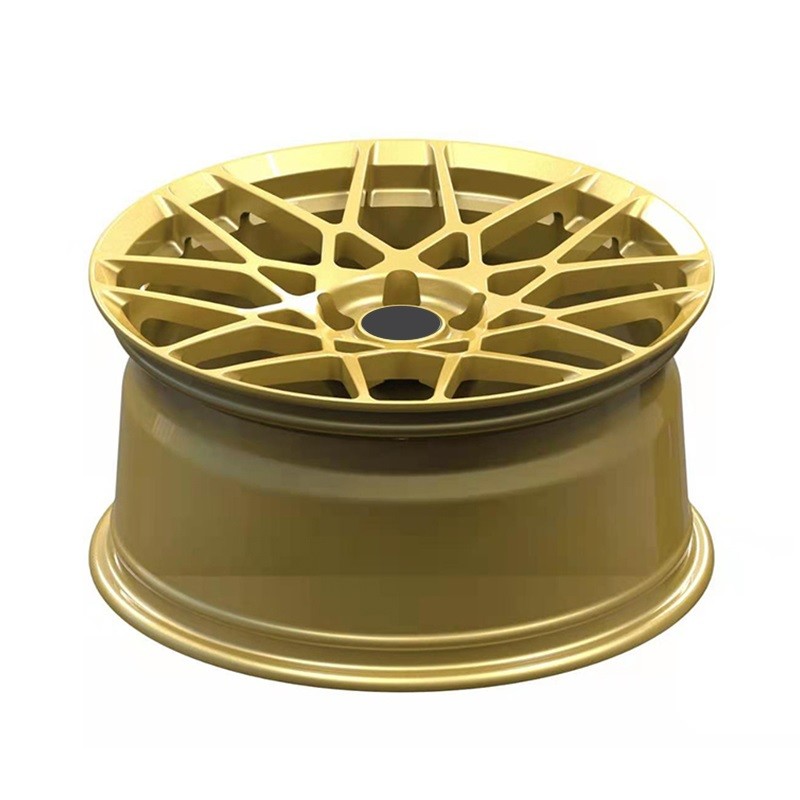 Centerlock type bright colour painting Forged Custom Wheels 18 19 Inch With Black Machine Face rims