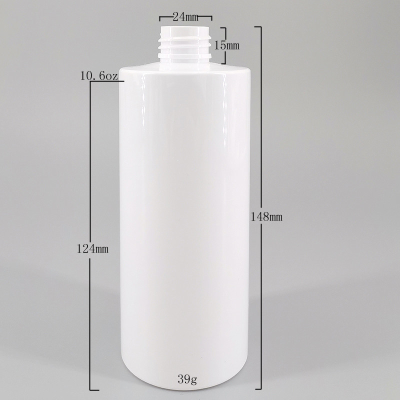 300ml PET Large Volume Cosmetic Bottle Body Lotion Cream Water Packaging Cylinder Plastic Bottle